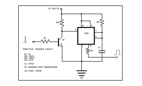 Thyristor Trigger Circuit Using A 555 Ic Timer Circuit Diagram
