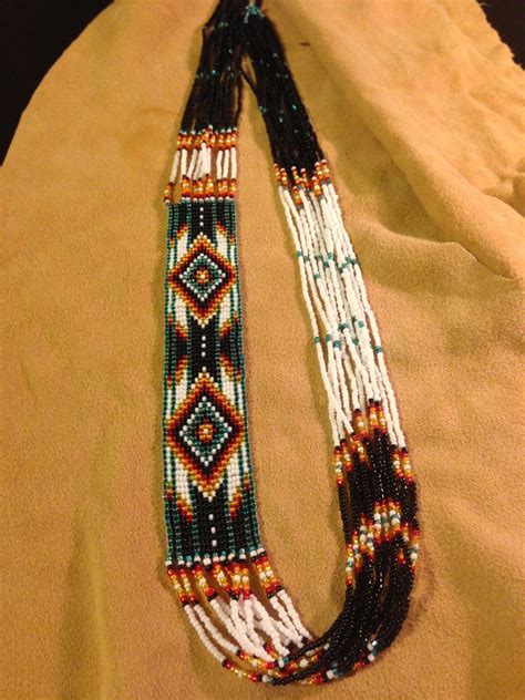 Beautiful Loom Beaded Native American Necklace Native American