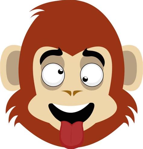 Cartoon Of The Monkey Sticking Out Tongue Illustrations Royalty Free