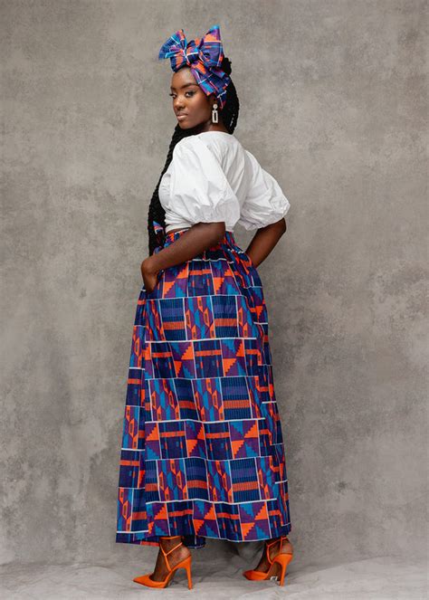African Print Maxi Skirts Diyanu