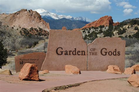 Garden Of The Gods National Natural Landmark In Colorado Springs Colorado