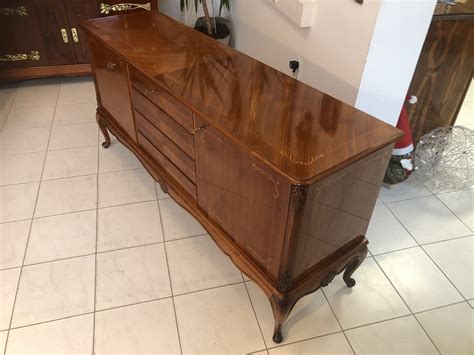 Geschweifte Barockstil Anrichte Sideboard Kommode Z2341 Antike