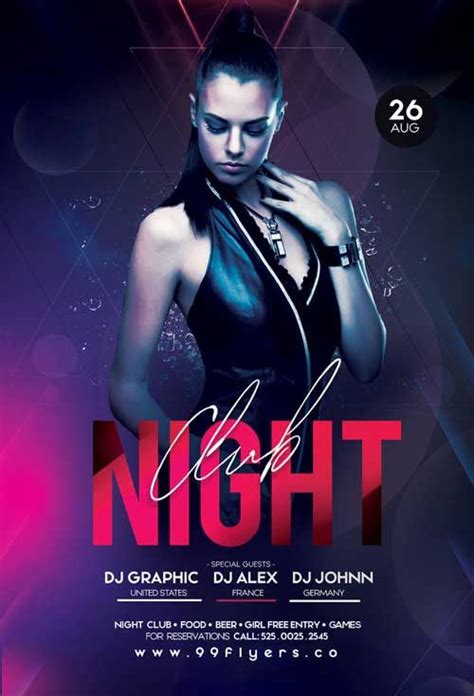 Check Out The Free Night Club Flyer Template Only On