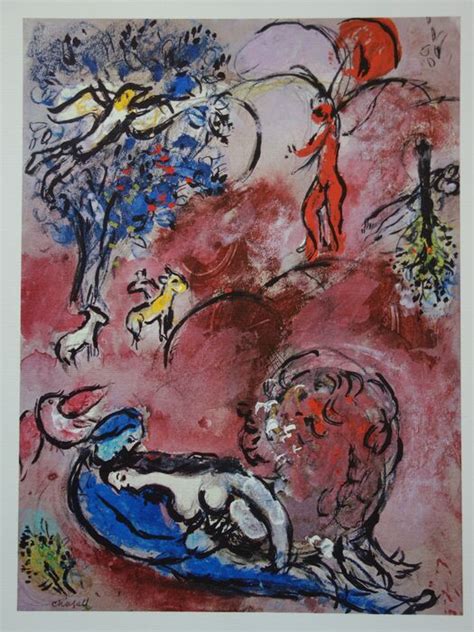 Marc Chagall 1887 1985 Les Amoureux Au Bouquet Catawiki