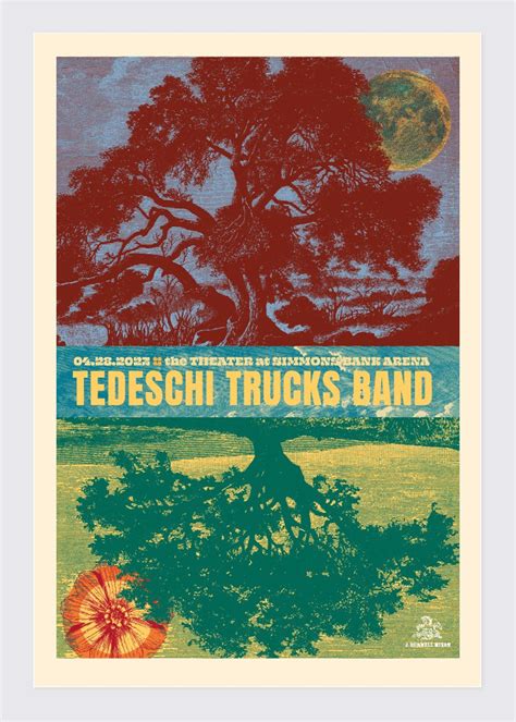 Tedeschi Trucks Band 2023 Concert Poster By Jamie Burwell Mixon Pacesetter Gallery