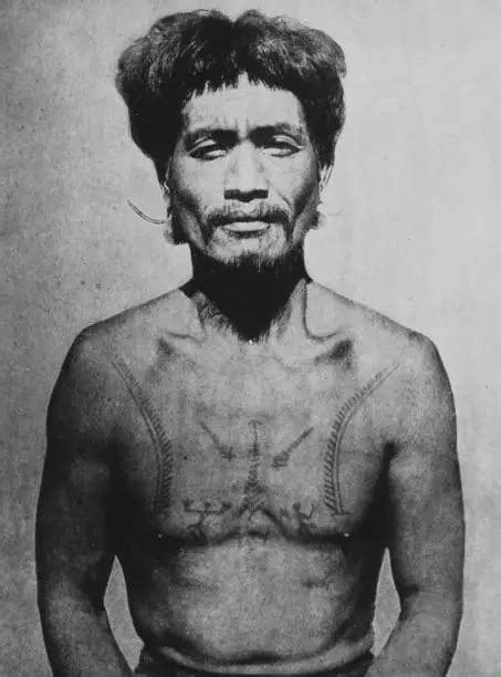 igorot man a tattooed torso philippines circa 1915 igorot peop old photo 5 81 picclick