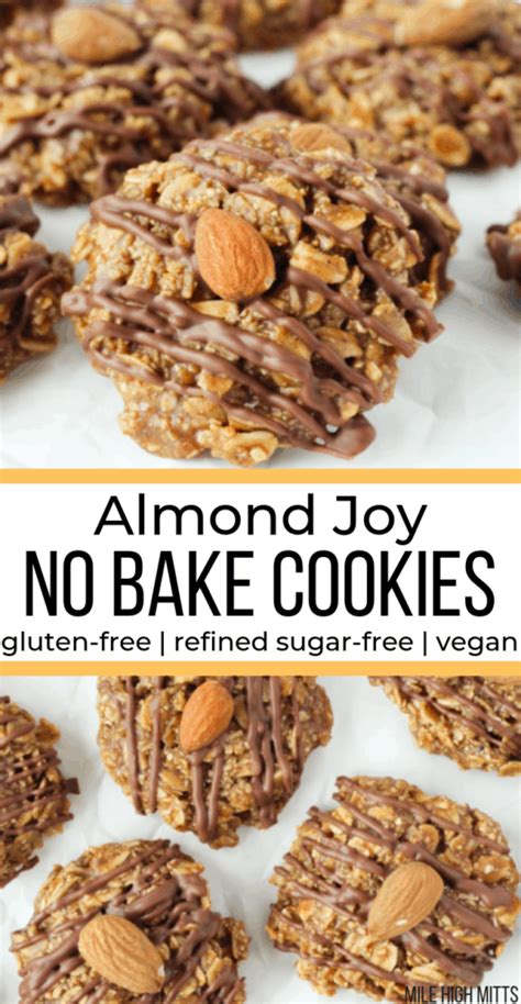 I skipped a picture but after the 3 minutes is up add the coco, oats, vanilla and stir until combined then use your scoop to place the cookies on the sheet. Almond Joy No Bake Cookies (gluten-free, refined sugar ...