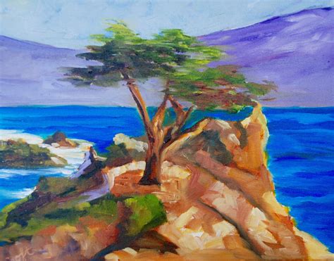 Lone Cypress Painting At Explore Collection Of