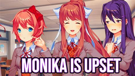 Monika Is Upset Ddlc Date Club Mod Part 3 Youtube