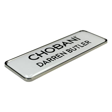 Metal Name Badges Epoxyresin Coated Australia Recognition Id