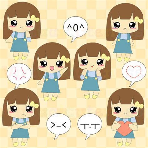 Cute Girl Clipart Chibi Girls Clip Art Emoticons Emojis