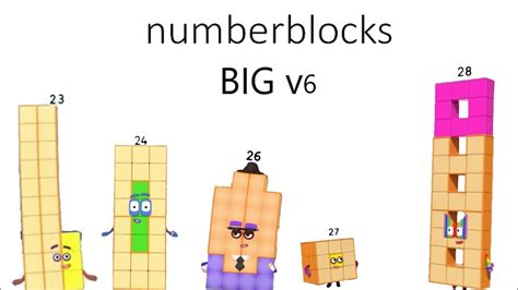 Numberblocks Big V6 Youtube