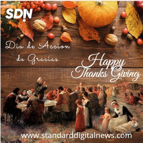 Día de Acción de Gracias o Thanksgiving Day tradición de origen cristiano Standard Digital