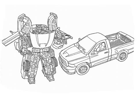 Ausmalbilder für kinder transformers 7