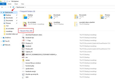 Quick Access Now Lets You View Recent Files In Windows 10
