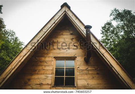 Log Cabin Forest Stock Photo Edit Now 740603257
