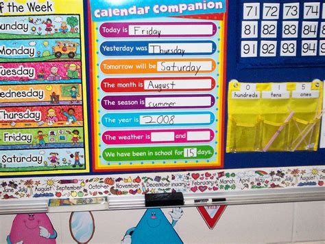 Pocket Chart Calendar Pocket Chart Calendar Classroom Inspiration