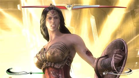 Injustice Gods Among Us Wonder Woman All Special Moves Meter