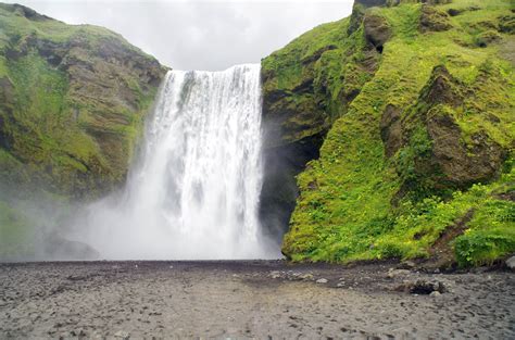 Cascade Waterfall Iceland Skogafoss Waterfall Skogafoss Wallpapers