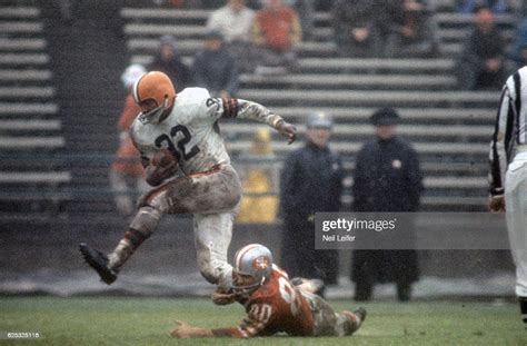 Cleveland Browns Jim Brown In Action Rushing Vs San Francisco 49ers