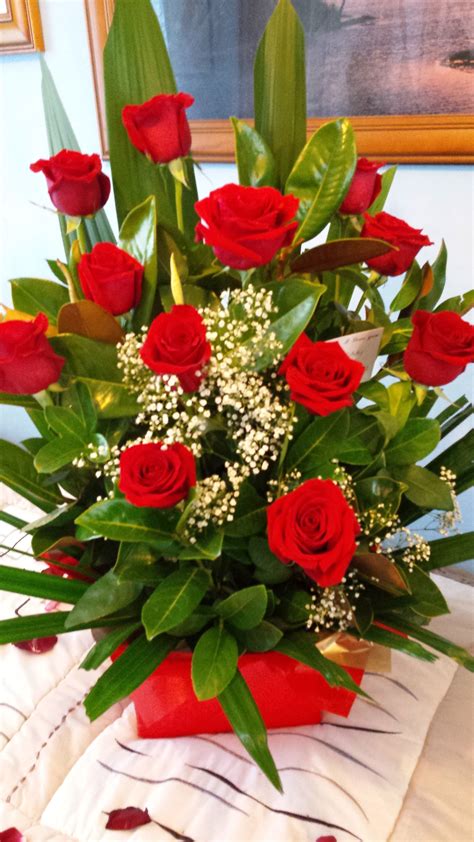 Beautiful Red Roses For My Lovely Girlfriends Birthday Beautiful Red