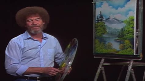 The Joy Of Betrayal Bob Ross Famous Hair Was The Result Of A Perm