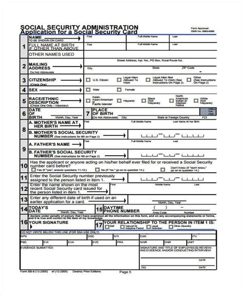 Apply for a replacement social security card change or correct information on your social security number record important: FREE 8+ Sample Social Security Card Forms in PDF | MS Word