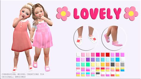 Miguel Creations Ts4 Lovely Sandals Toddler Cc Sims 4 Toddler Crocs
