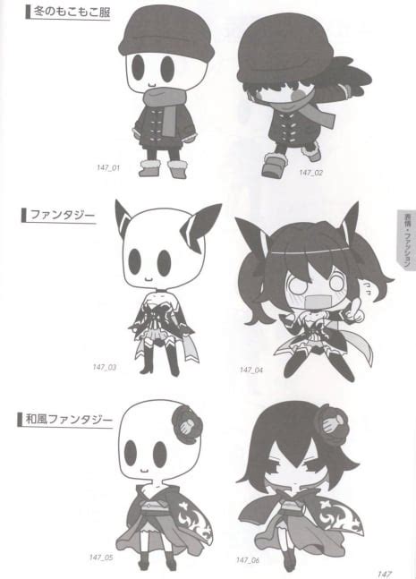 How To Draw Manga Super Deform Pose Chibi Character Ver J List