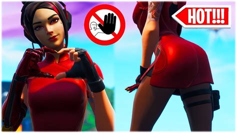 Dont Touch Yourself Challenge W Hot Demi Skin ️👗👠 Fortnite Dances