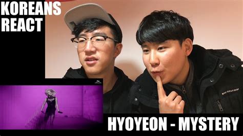 Hyoyeon Mystery Reaction Youtube