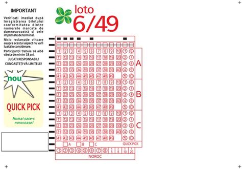 Draws are held every wednesday and saturday. Loteria Romana - Loto 6/49 si noroc
