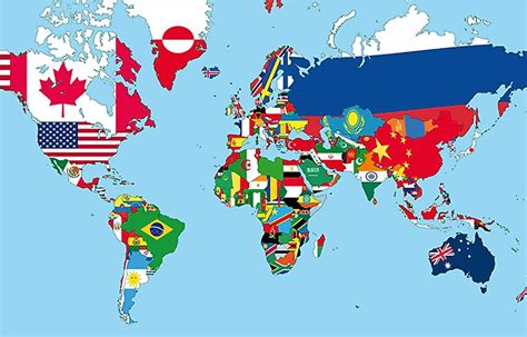 Countries Of The World With Flags The Countries Flags Of The World