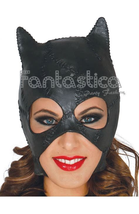 Careta Mujer Catwoman Látex