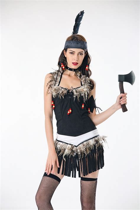 Sexy Fringed Native Indians Princess Of Savage Forests Hunter Fancy