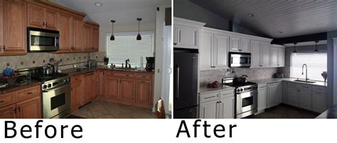 Cabinet box additions to extend uppers to ceiling. Kitchen Face-lift: Painting the Cabinets, New Countertop ...