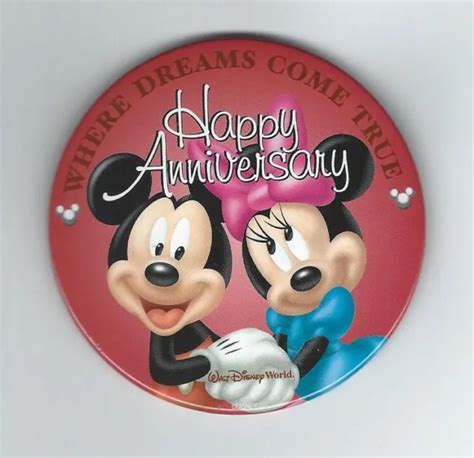 Vintage Walt Disney World Where Dreams Come True Anniversary Pin 2000