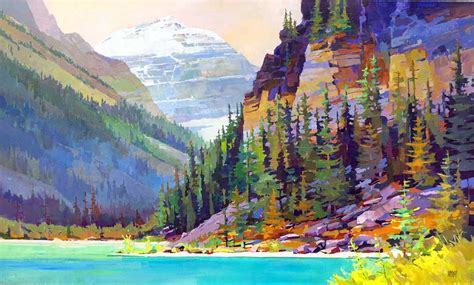 Lakeshore To Lefroy 36 X 60 Acrylic On Canvas By Artist Randy