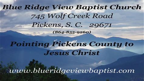 Blue Ridge View Baptist Church Livestream Youtube