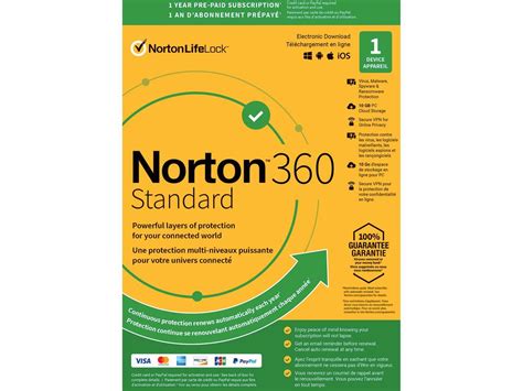 New Norton 360 Standard Antivirus Software For 1 Device Includes