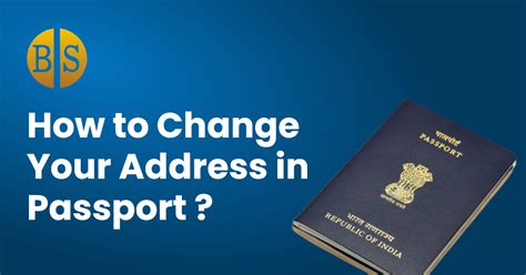 How To Change Your Address In Passport