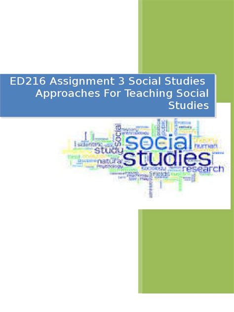 Approaches For Teaching Social Studies Pdf Teachers Curriculum