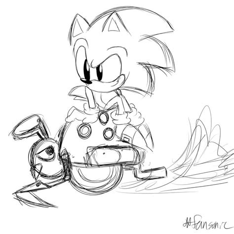 Sonic and Motobug .:W.I.P:. by fansonic on DeviantArt