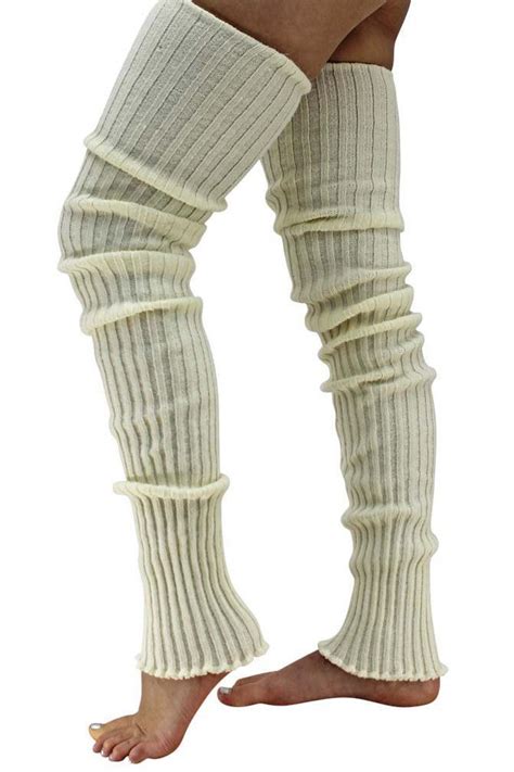 Extra Long Thick Slouchy Knit Dance Leg Warmers Leg Warmers Cable Knit Leg Warmers Knit Leg