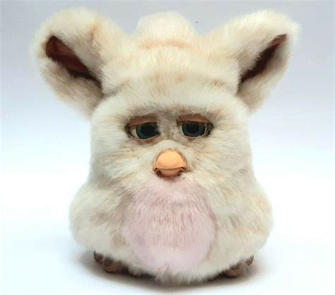 Furby 2005 Model 59294 Emoto Tronic Baby Pink Cream Fur Complete Very