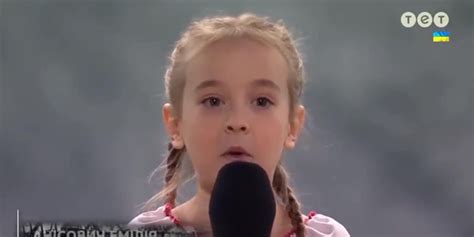 Ukraine Girl Who Went Viral Singing Let It Go Performs National