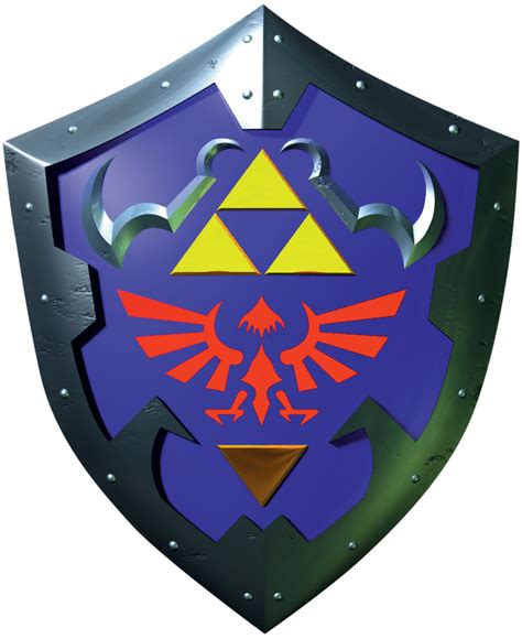 Zelda Hylian Link Triforce Shield Full Size