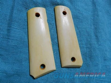 Colt 1911 Aged Natural Ivory Grips For Sale