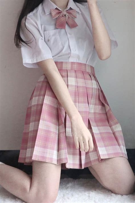 Student Pink Jk Uniforms Girls Japanese Style Sweet College School