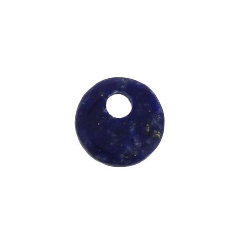 6mm Round Gemstone Sequin Lapis Lazuli X1 Perles And Co